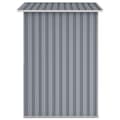 Miniatyrbillede 5 af 7: vidaXL haveskur 205x129x183 cm galvaniseret stål grå