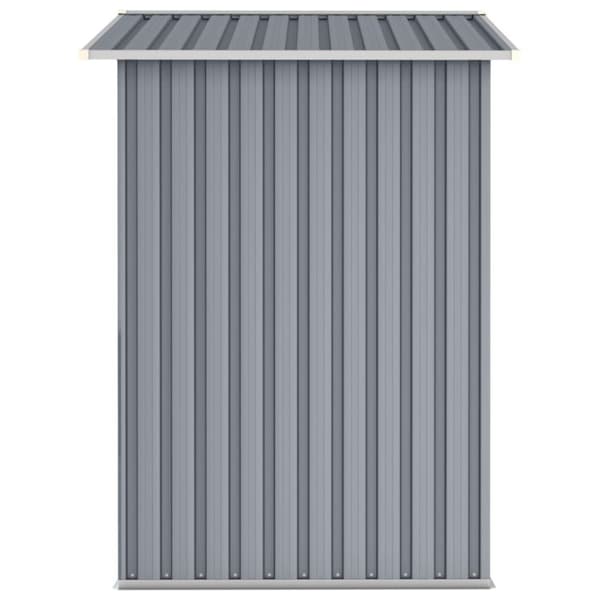 vidaXL haveskur 205x129x183 cm galvaniseret stål grå