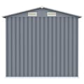 Miniatyrbillede 6 af 7: vidaXL haveskur 205x129x183 cm galvaniseret stål grå