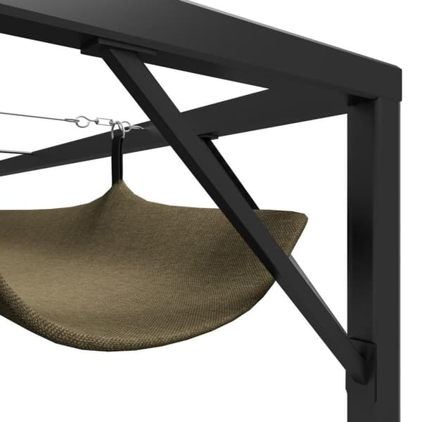 vidaXL Huvimaja sisäänvedettävä katto 3x3 m ruskeanharmaa 180 g/m²