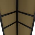 Miniatyrbild 5 av 6: vidaXL Paviljong dubbla tak 3x6 m taupe 180 g/m²