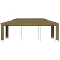 Miniatyrbild 2 av 6: vidaXL Paviljong dubbla tak 3x6 m taupe 180 g/m²