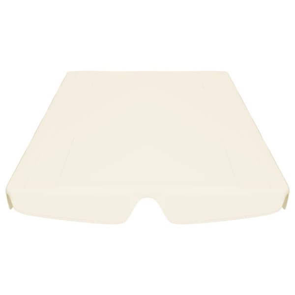vidaXL Vaihtokatos puutarhakeinuun kerma 188/168x145/110 cm
