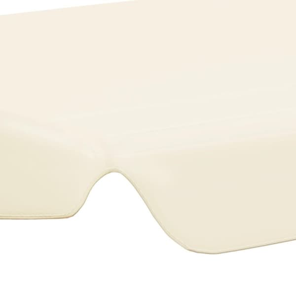 vidaXL Vaihtokatos puutarhakeinuun kerma 188/168x145/110 cm