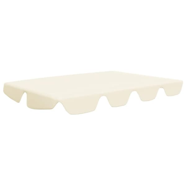 vidaXL Vaihtokatos puutarhakeinuun kerma 188/168x145/110 cm