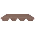 Pikkukuva 3 / 8: vidaXL Vaihtokatos puutarhakeinuun ruskea 150/130x105/70 cm