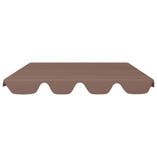 vidaXL Vaihtokatos puutarhakeinuun ruskea 150/130x105/70 cm