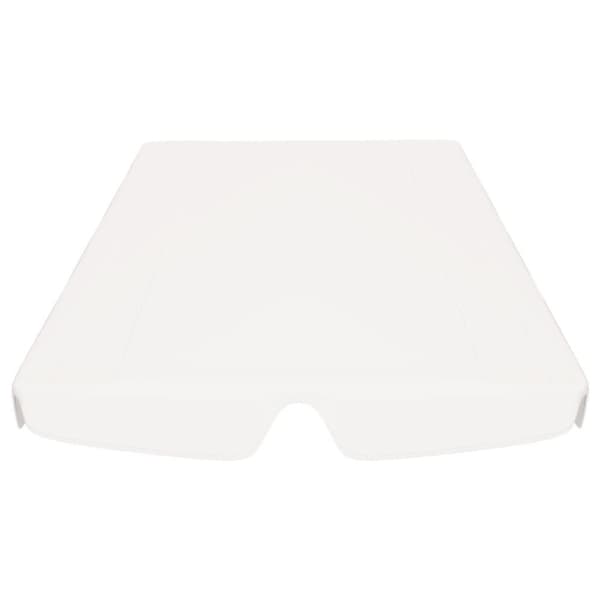 vidaXL Vaihtokatos puutarhakeinuun valkoinen 150/130x105/70 cm
