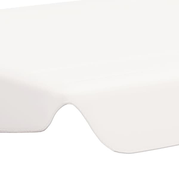 vidaXL Vaihtokatos puutarhakeinuun valkoinen 150/130x105/70 cm