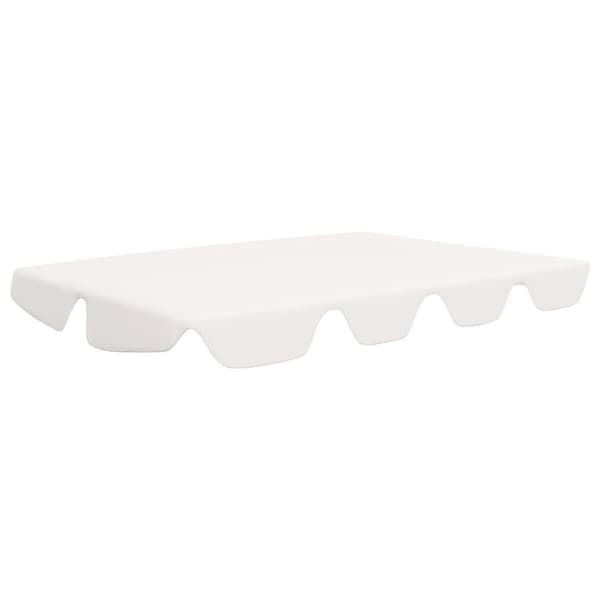 vidaXL Vaihtokatos puutarhakeinuun valkoinen 150/130x105/70 cm