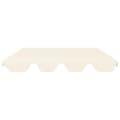 Miniatyrbillede 3 af 8: vidaXL baldakin til havegynge 150/130x105/70 cm cremefarvet