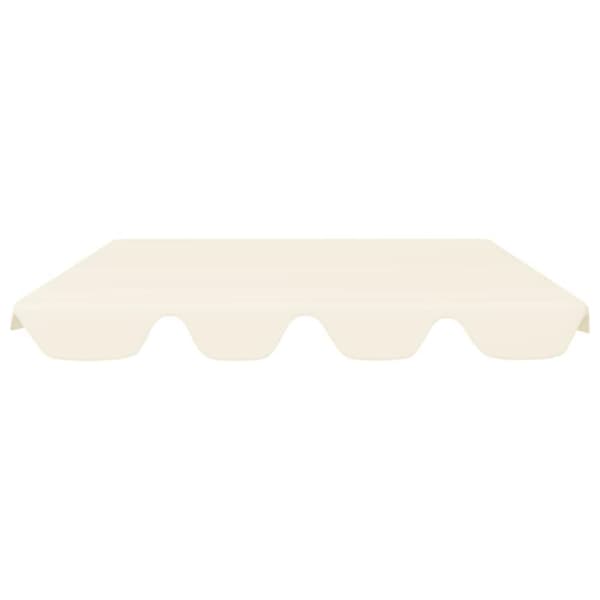 vidaXL baldakin til havegynge 150/130x105/70 cm cremefarvet