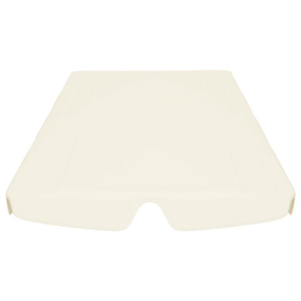 vidaXL baldakin til havegynge 150/130x105/70 cm cremefarvet