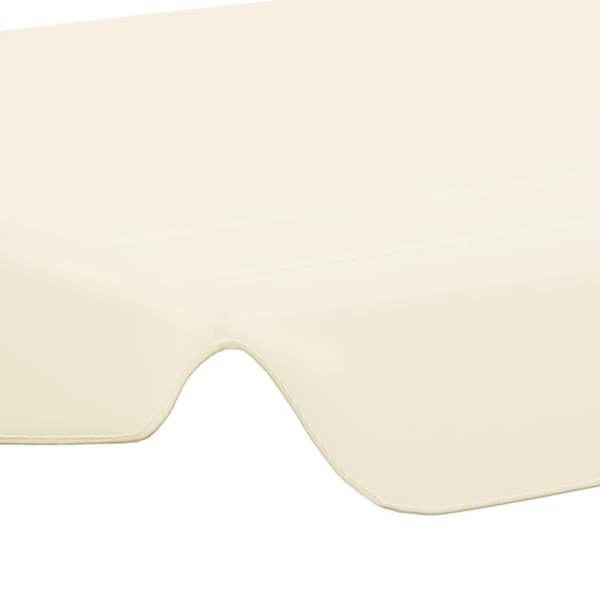 vidaXL baldakin til havegynge 150/130x105/70 cm cremefarvet