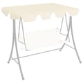 Miniatyrbillede 7 af 8: vidaXL baldakin til havegynge 150/130x105/70 cm cremefarvet