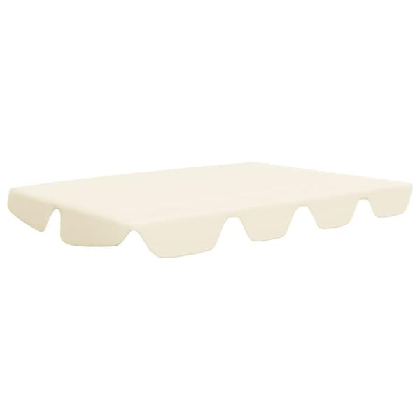 vidaXL baldakin til havegynge 150/130x105/70 cm cremefarvet
