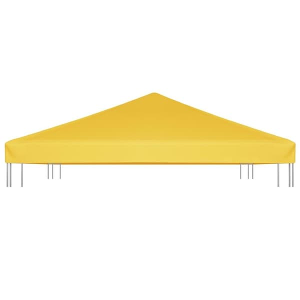 vidaXL Toppduk til paviljong 270 g/m² 4x3 m gul