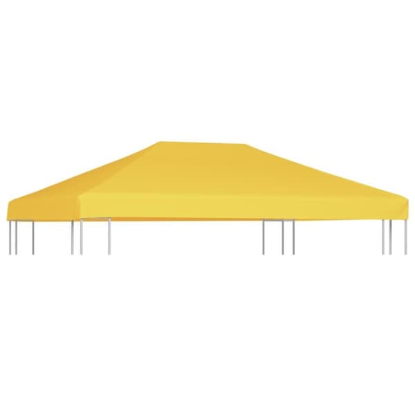 vidaXL Huvimajan katto 270 g /m² 4x3 m keltainen