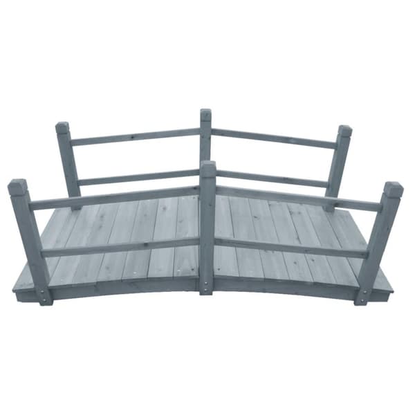 vidaXL Hagebro grå 140x60x56 cm heltre gran