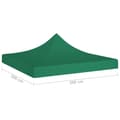 Miniatyrbilde 5 av 6: vidaXL Teltduk for festtelt 2x2 m grønn 270 g/m²