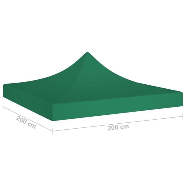 vidaXL Teltduk for festtelt 2x2 m grønn 270 g/m²