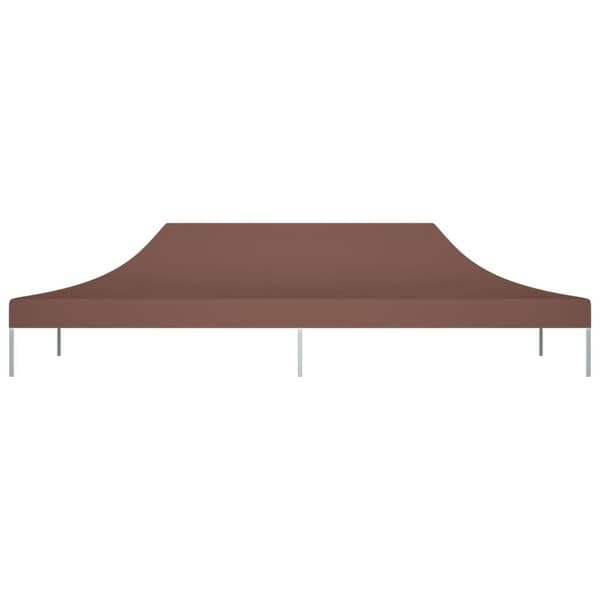 vidaXL tag til festtelt 6x3 m 270 g/m² brun