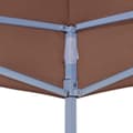 Miniatyrbillede 5 af 6: vidaXL tag til festtelt 6x3 m 270 g/m² brun