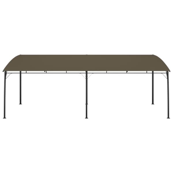 vidaXL Hagemarkise 6x3x2,55 m gråbrun