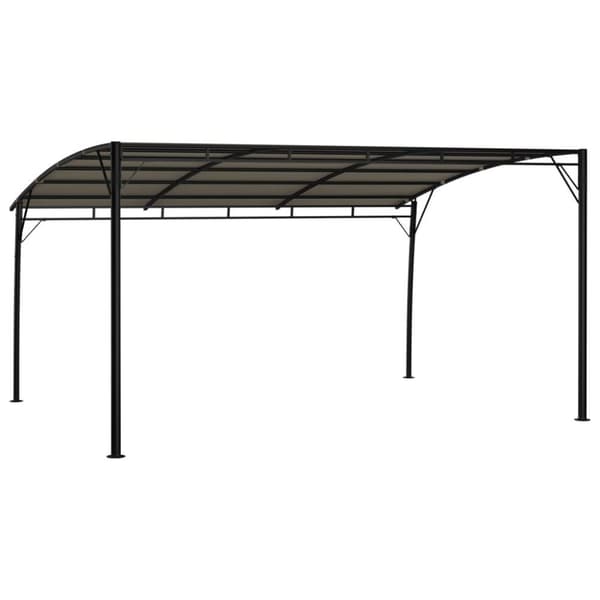 vidaXL Hagemarkise 4x3x2,55 m gråbrun