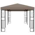 Miniatyrbillede 3 af 6: vidaXL pavillon 6x3 m stof gråbrun