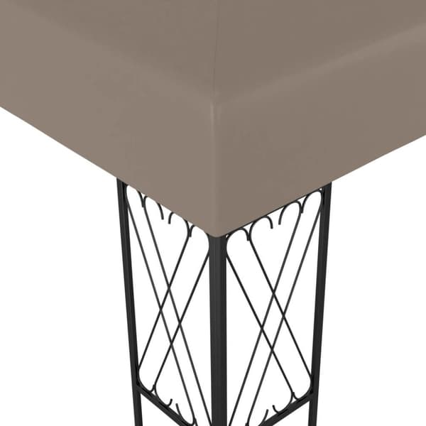 vidaXL pavillon 6x3 m stof gråbrun