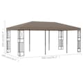 Miniatyrbillede 6 af 6: vidaXL pavillon 6x3 m stof gråbrun