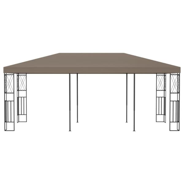vidaXL pavillon 6x3 m stof gråbrun