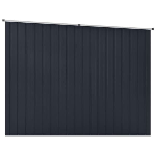 vidaXL Trädgårdsskjul antracit 195x198x159 cm galvaniserat stål