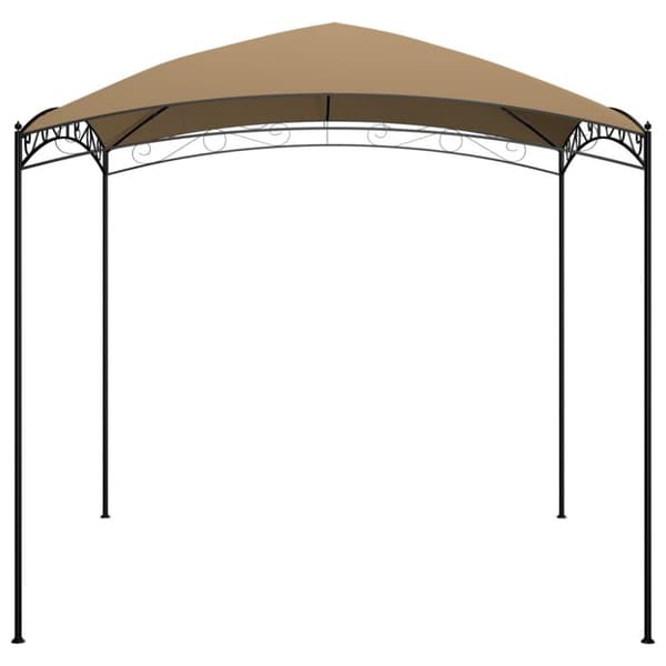 vidaXL Paviljong 3x3x2,65 m gråbrun 180 g/m²
