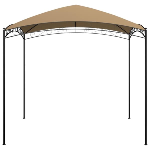 vidaXL Paviljong 3x3x2,65 m gråbrun 180 g/m²