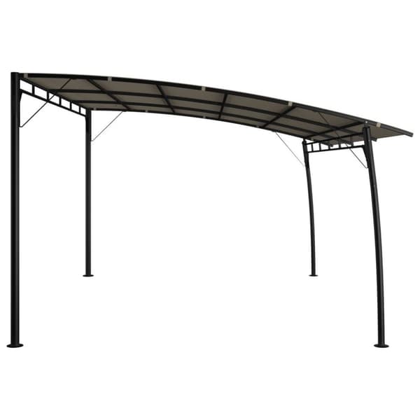 vidaXL havemarkise 4x3x2,55 m gråbrun