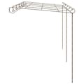 Pikkukuva 3 / 9: vidaXL Puutarhan pergola antiikkiruskea 6x3x2,5 m rauta