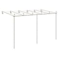 Pikkukuva 4 / 9: vidaXL Puutarhan pergola antiikkiruskea 6x3x2,5 m rauta