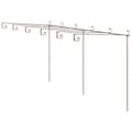 Pikkukuva 1 / 9: vidaXL Puutarhan pergola antiikkiruskea 6x3x2,5 m rauta