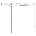 Pikkukuva 4 / 9: vidaXL Puutarhan pergola antiikkiruskea 4x3x2,5 m rauta