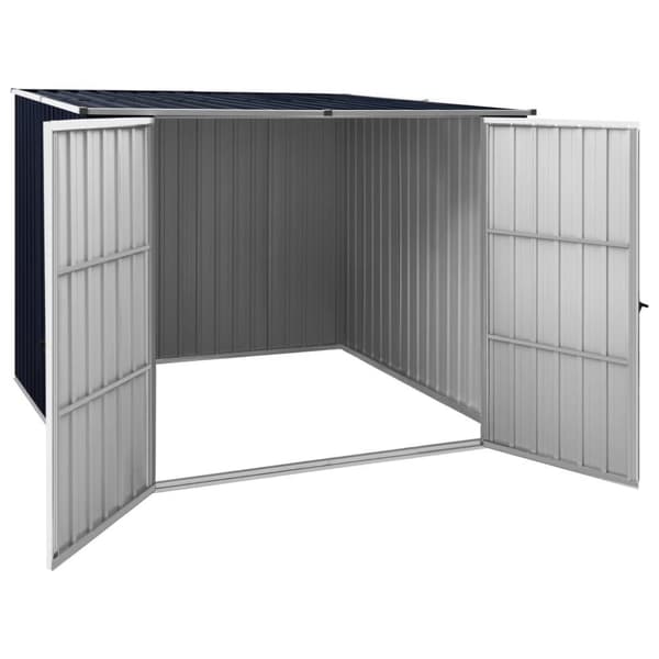 vidaXL haveskur 195x198x159 cm galvaniseret stål antracitgrå