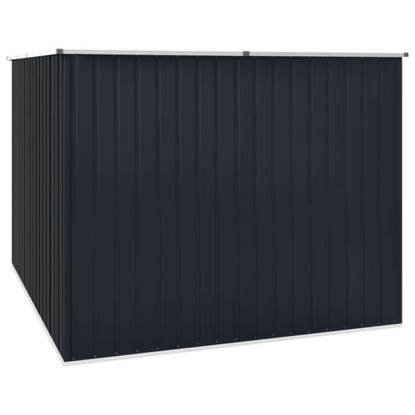 vidaXL haveskur 195x198x159 cm galvaniseret stål antracitgrå