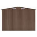 Miniatyrbillede 7 af 9: vidaXL haveskur 257x779x181 cm galvaniseret stål brun
