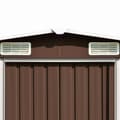 Miniatyrbillede 8 af 9: vidaXL haveskur 257x779x181 cm galvaniseret stål brun