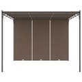 Miniatyrbillede 3 af 9: vidaXL havepavillon med gardin 3x3x2,25 m gråbrun