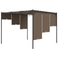 Miniatyrbillede 6 af 9: vidaXL havepavillon med gardin 3x3x2,25 m gråbrun