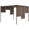 Miniatyrbillede 7 af 9: vidaXL havepavillon med gardin 3x3x2,25 m gråbrun