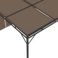 Miniatyrbillede 8 af 9: vidaXL havepavillon med gardin 3x3x2,25 m gråbrun