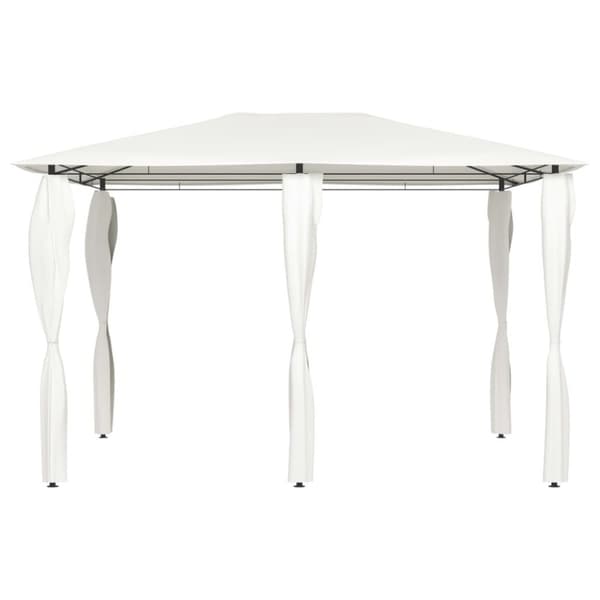 vidaXL med stolpeovertræk 3x4x2,6 m 160 g/m² cremefarvet